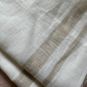 Two Solino Home Striped Table Runner 100% Linen (price for the two)